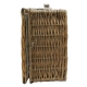 Picknickkorb für 4 Personen, Picknickkoffer aus Weide mit Deckel (43x33x20)