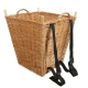 Tragekorb, Kiepe, Rucksackkorb aus gesottener Weide (45x45x48/55)