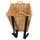 Tragekorb, Kiepe, Rucksackkorb aus gesottener Weide (45x45x48/55)