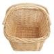 Einkaufskorb Stapelkorb Handkorb Weide Korb ungefüttert mit Klapphenkel (48x39x21/33)
