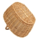 Einkaufskorb Handkorb Weide Korb gefüttert (48x35x22/40)