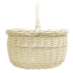 Einkaufskorb Handkorb helle Weide Korb ungefüttert (44x33x24/36)
