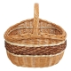 Einkaufskorb Handkorb Weide Korb ungefüttert (41x33x23/40)