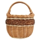 Einkaufskorb Handkorb Weide Korb ungefüttert (41x33x23/40)