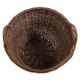 Heukorb, sehr groß, Tragekorb, Gartenkorb, Korb aus ungeschälterer Weide (D:60 H:60)