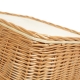 Holzkorb Kaminholzkorb Tragekorb Korb für Holz aus Weide (52x42x27/35)