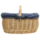 Einkaufskorb Handkorb Weide Korb gefüttert (52x36x25/38)