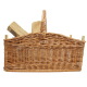 Holzkorb Korb Tragekorb aus gesottener Weide -ungefüttert- (60x36x22/43)