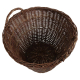 Erntekorb, Holzkorb, Tragekorb, Gartenkorb, Weide Korb (D:60cm)