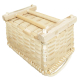 Holzkorb Kaminholzkorb Korb Tragekorb aus Holzspan (50x33x30/40)