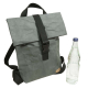 Papyr Roll-Top Rucksack, robuster Rucksack aus veganem Leder (35x10x40)