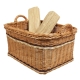 Holzkorb Korb Tragekorb aus gesottener Weide (58x48x30/36) ungefüttert