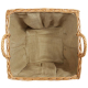 Holzkorb Kaminholzkorb Tragekorb Korb für Holz aus Weide (46x45x35/42)