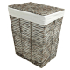 Wäschekorb, Wäschesammler mit Klappdeckel (41x31x50)