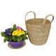 Pflanzkorb, Gartenkorb, Dekokorb (D:27cm)
