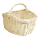 Einkaufskorb Handkorb helle Weide Korb ungefüttert (46x35x21/36)