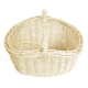 Einkaufskorb Handkorb helle Weide Korb ungefüttert (46x35x21/36)