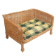 Tiersofa aus Weide Hundesofa Katzensofa Korb für Tiere (64x42x15/38)