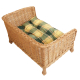 Tiersofa aus Weide Hundesofa Katzensofa Korb für Tiere (64x42x15/38)