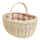 Einkaufskorb Handkorb Weide Korb gefüttert (45x36x20/37)
