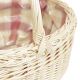 Einkaufskorb Handkorb Weide Korb gefüttert (45x36x20/37)