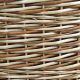 Wäschekorb, Wäschesammler gefüttert - Korb für Wäsche aus Weidespan (50x35x56)