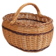 Einkaufskorb Handkorb Weide Korb ungefüttert (43x37x22/35)