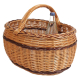 Einkaufskorb Handkorb Weide Korb ungefüttert (43x37x22/35)