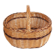 Einkaufskorb Handkorb Weide Korb ungefüttert (43x37x22/35)