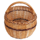 Einkaufskorb Handkorb Weide Korb ungefüttert (43x37x22/35)