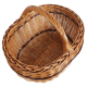 Einkaufskorb Handkorb Weide Korb ungefüttert (43x37x22/35)