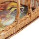 Tablett aus Weide, Trage - Korb - Tablett (52x35x10/33)