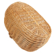 Holzkorb Kaminkorb aus gesottener Weide Korb gefüttert (65x44x25/44)