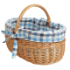 Einkaufskorb Handkorb Weide Korb gefüttert (45x34x22/34)