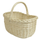 Einkaufskorb Handkorb helle Weide Korb ungefüttert (42x30x24/38)