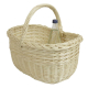 Einkaufskorb Handkorb helle Weide Korb ungefüttert (42x30x24/38)