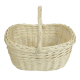 Einkaufskorb Handkorb helle Weide Korb ungefüttert (42x30x24/38)