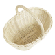 Einkaufskorb Handkorb helle Weide Korb ungefüttert (48x32x22/39)