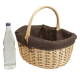 Einkaufskorb Handkorb Weide Korb gefüttert (41x33x20/38)