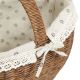 Einkaufskorb Handkorb Polyrattan Korb gefüttert (37x27x20/30)