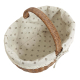Einkaufskorb Handkorb Polyrattan Korb gefüttert (37x27x20/30)