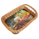 Tablett aus Weide, Trage - Korb - Tablett (50x37x16)