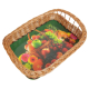 Tablett aus Weide, Trage - Korb - Tablett (50x37x16)