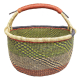 Afrikanische Korbtasche, robuste Tasche aus Steppengras (D:44)