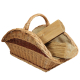 Holzkorb Kaminholzkorb Tragekorb Korb für Holz aus gesottener Weide (65x38x11/39)