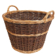 Holzkorb, Tragekorb, Pflanzkorb, Gartenkorb, Korb ungefüttert (D:50cm)