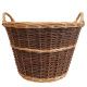 Holzkorb, Tragekorb, Pflanzkorb, Gartenkorb, Korb ungefüttert (D:50cm)