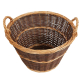 Holzkorb, Tragekorb, Pflanzkorb, Gartenkorb, Korb ungefüttert (D:50cm)