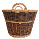 Holzkorb, Tragekorb, Pflanzkorb, Gartenkorb, Korb ungefüttert (D:50cm)