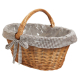 Einkaufskorb Handkorb Weide Korb gefüttert (51x37x23/36)